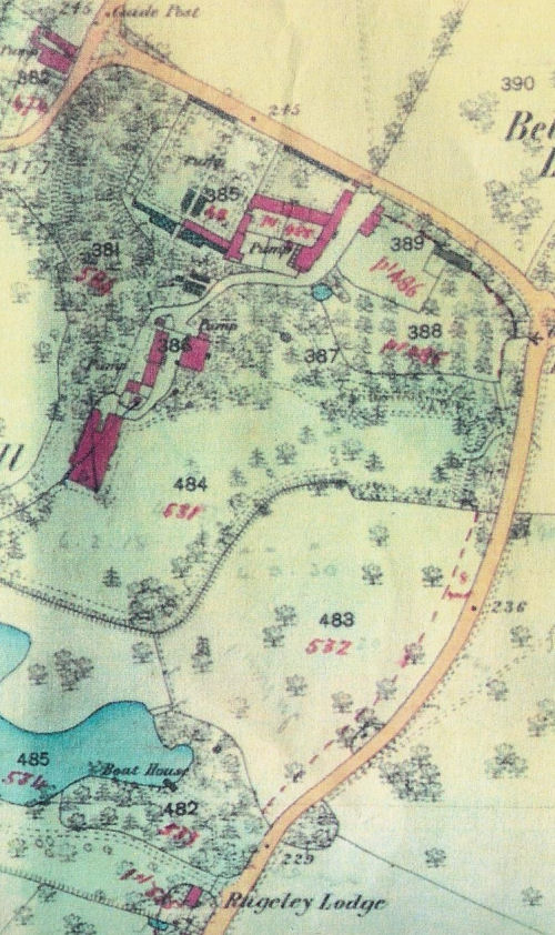 Map of the Bellamour Estate, 1882